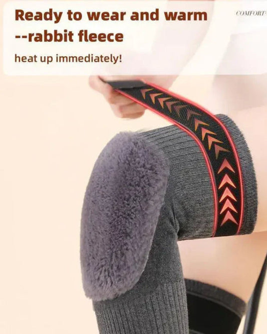 🔥 2 Pcs Premium Winter Knee Warmers – With Adjustable Belt for Pain Relief- Free Delivery