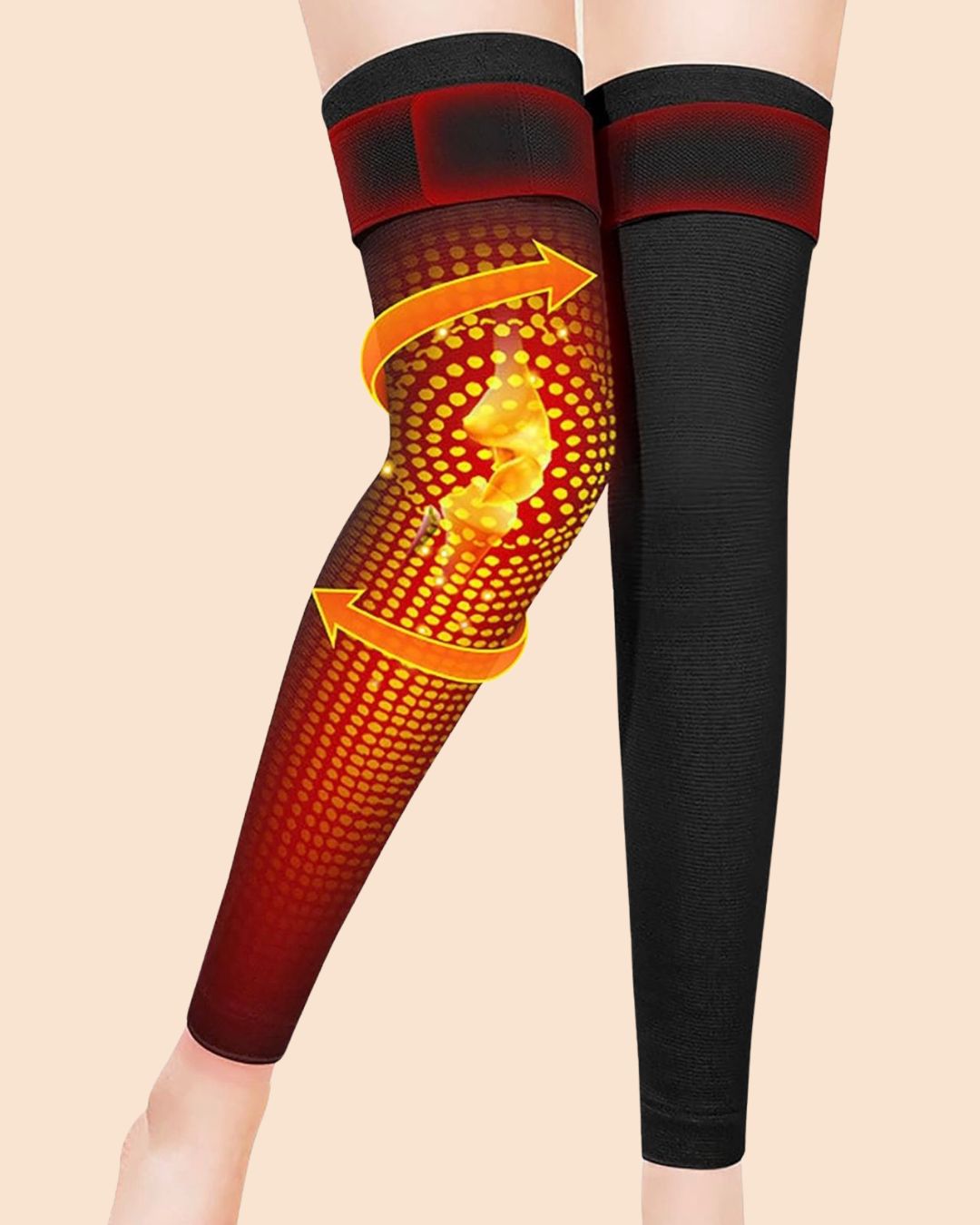 🔥 2 Pcs Premium Winter Knee Warmers – With Adjustable Belt for Pain Relief- Free Delivery